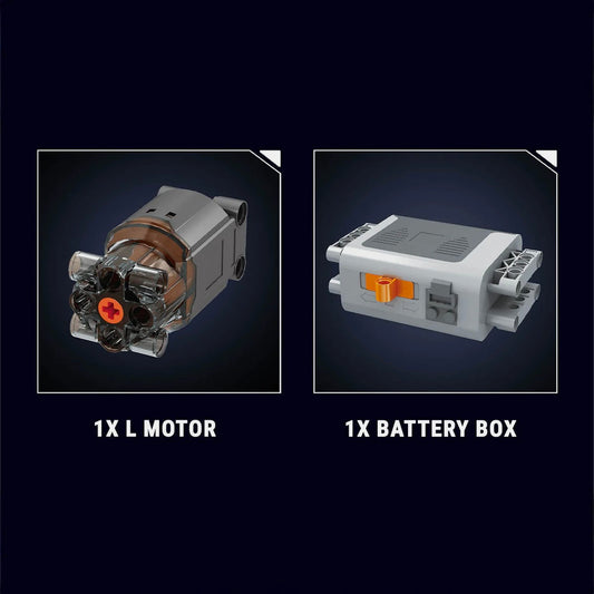 THE ULTIMATE CHROME TWIN TURBO V8 ENGINE & GEARBOX (2899 PCS)