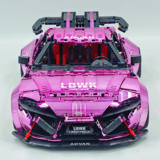 1:8 Toyota Supra Electroplating Pink Limited Edition, Electric Air Suspension, Rear Accelerator Blade linkage (4399 Pcs)