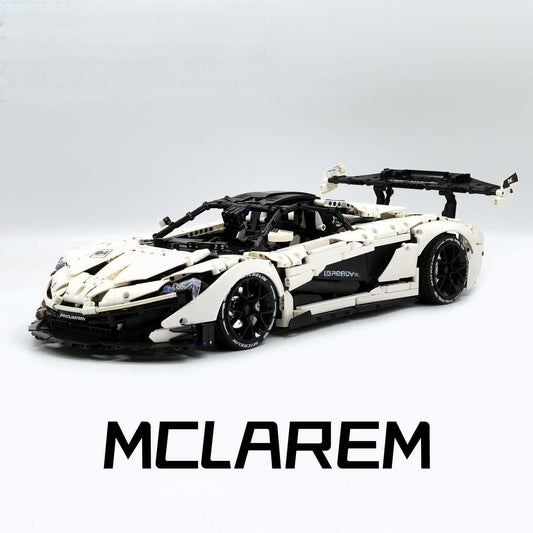 1: 8 McLaren P1 White Goddess Supercar Building Sets with Remote Control, Electric lift tail, Electric Doors (3568 Pcs)