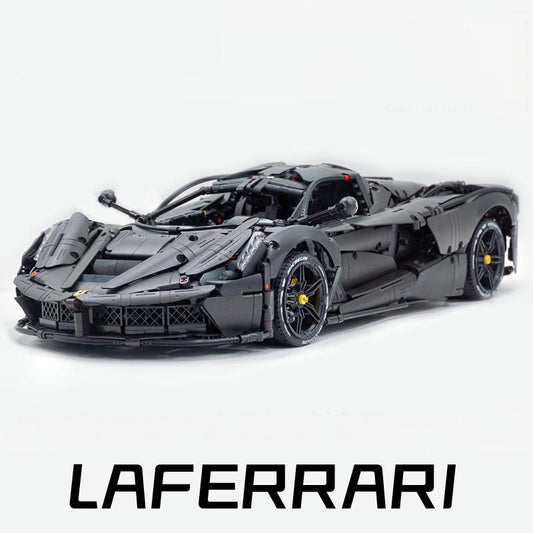 1: 8 LaFerrari C6 Sportcar, Custom Metal Black, Fully Detailed Simulation, The Ultimate Collectible, None-Remote Controlled (4739Pcs)