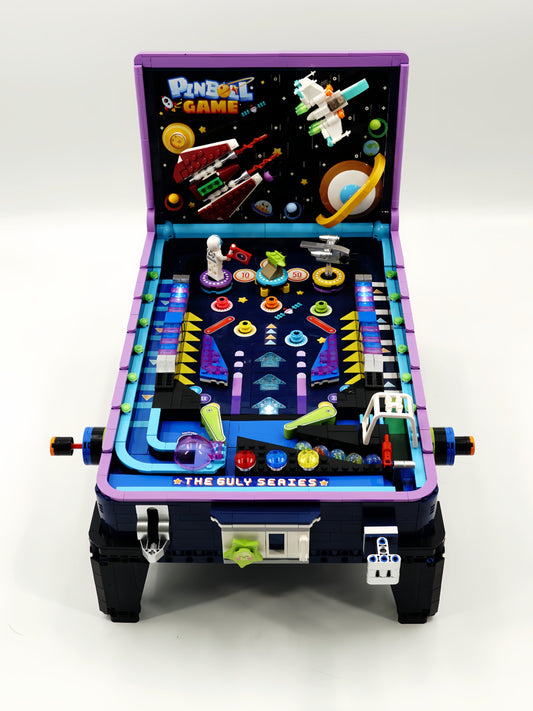 Interstellar Pinball Table, with controllable ejection and coin insertion, Marquee light, brings back childhood memories (2309 Pcs)