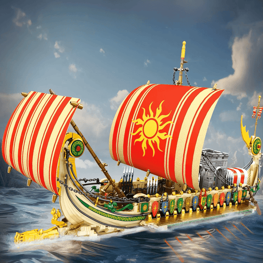 Greek Warship, Travel Through History and Reproduce Classics (2982 PCS)