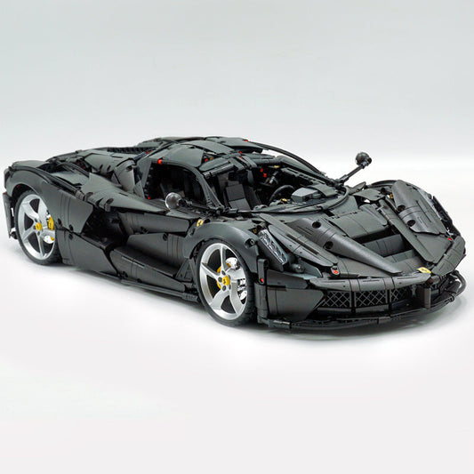 1: 8 LaFerrari C6 Sportcar, Custom Metal Black, Fully Detailed Simulation, The Ultimate Collectible, None-Remote Controlled (4739Pcs)