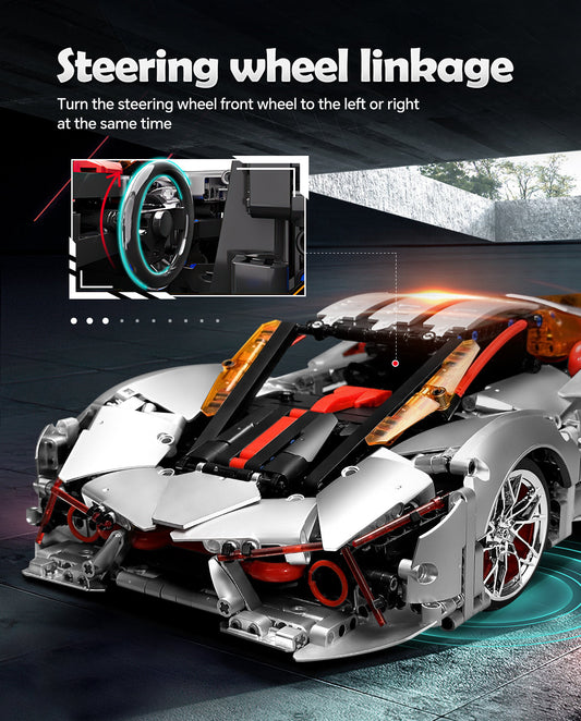 1:10 Lamborghini Three Thousand Years Sports Car Building Sets (2130 PCS)