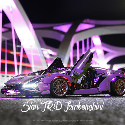 1:8 Purple Lamborghini Sian Collector's Edition (3955 Pcs)