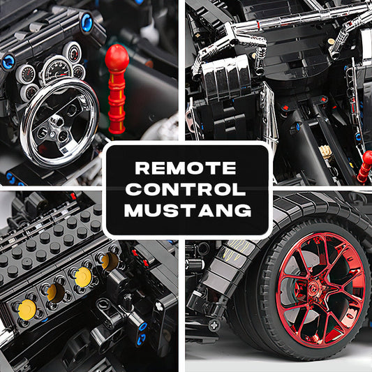 1: 8 Ford Mustang Black Warrior Building Set, Muscle Car Model, Ultimate Collector's Edition (3145 Pcs)