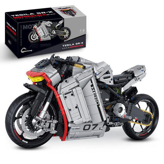 1:5 ZERO SR-X Motorcycle Buiding Kit with Dedicated Bracket, Adult Collectible Models (2268 Pcs)