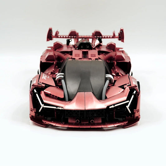 1:8 Pink Lamborghini TP90 Sports Car with Remote Control, Electric Suspension Lifting, Electric Doors Remote Control Model (3466 Pcs)