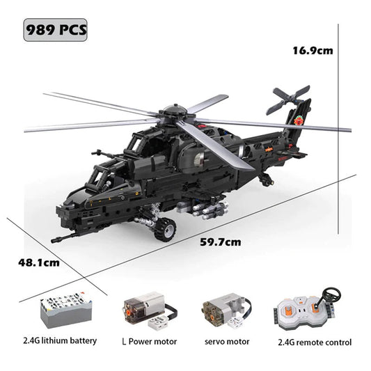 REMOTE CONTROLLED WZ-10 HELICOPTER (1029 PCS)